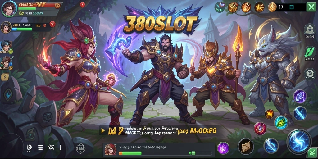 Tangkapan layar menunjukkan aksi seru dalam permainan MMORPG.