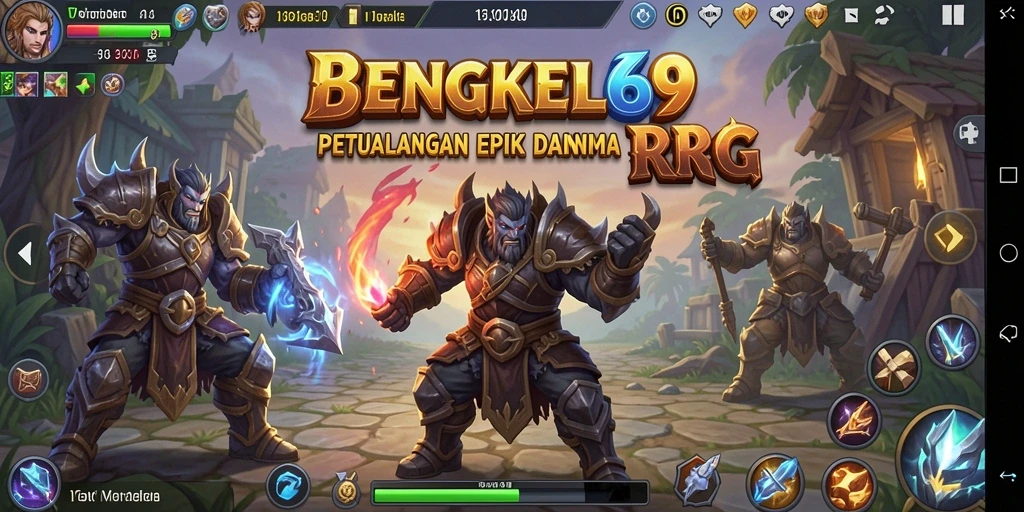 Tampilan gameplay menarik dari BENGKEL69 dengan karakter dan petualangan seru.