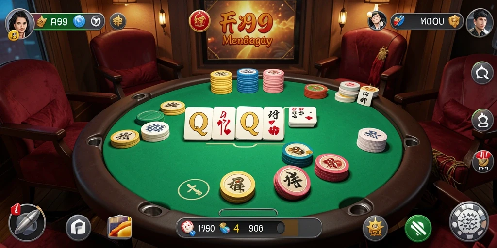 Tampilan gameplay QiuQiu yang seru dan penuh strategi.