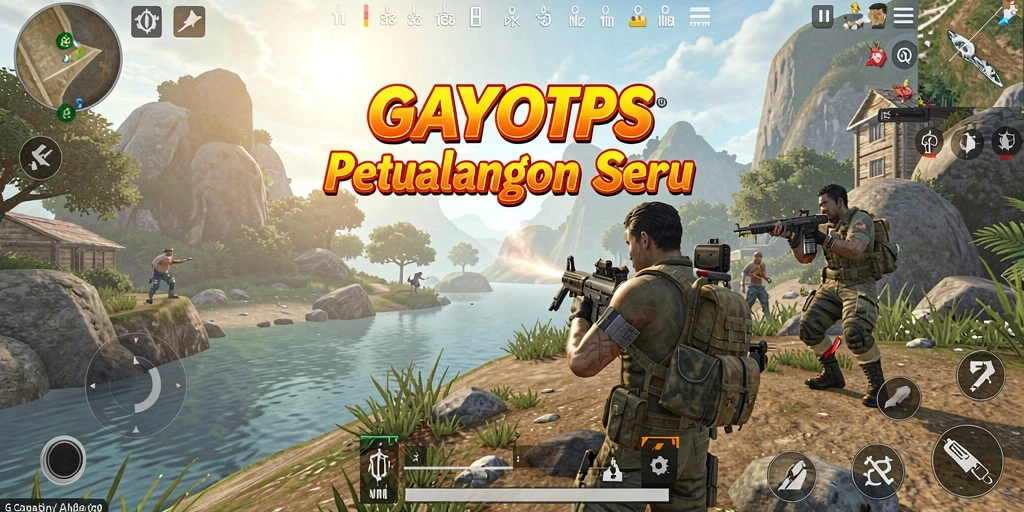 Screenshot GAYO138 menampilkan aksi gameplay TPS yang intens.