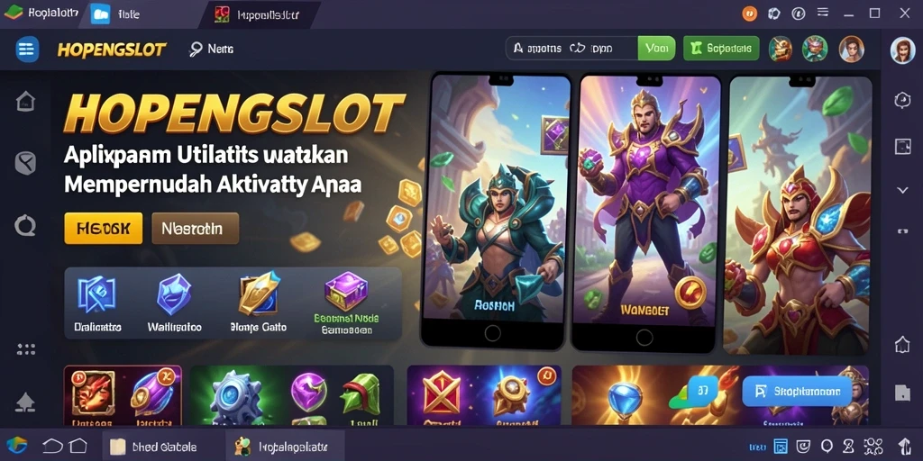 Screenshot utama HOPENGSLOT menampilkan antarmuka pengguna yang sederhana dan efektif.