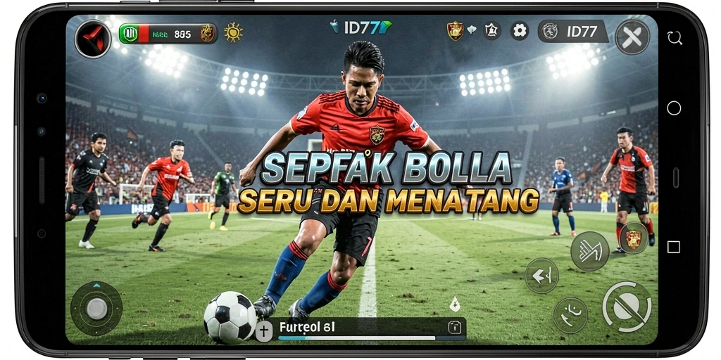 Tampilan gameplay menarik dari ID777 yang penuh aksi di lapangan.
