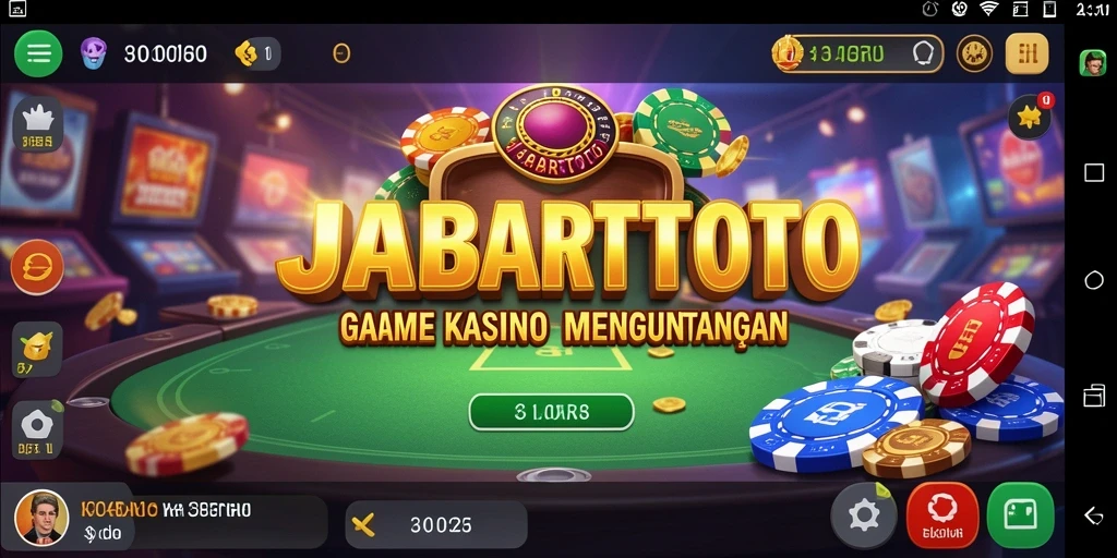 Tampilan utama gameplay seru JABARTOTO dengan berbagai permainan Kasino.