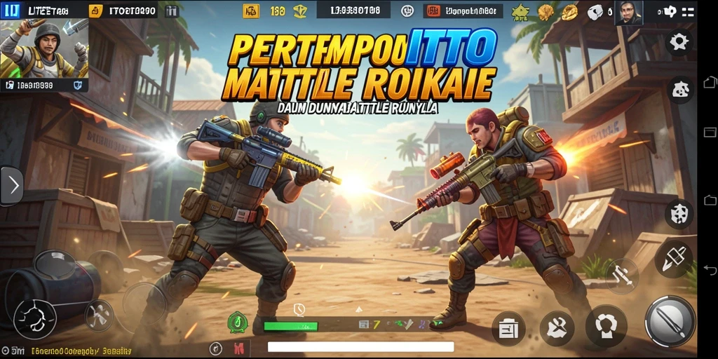 Gameplay mendebarkan di arena Battle Royale LITETOTO.
