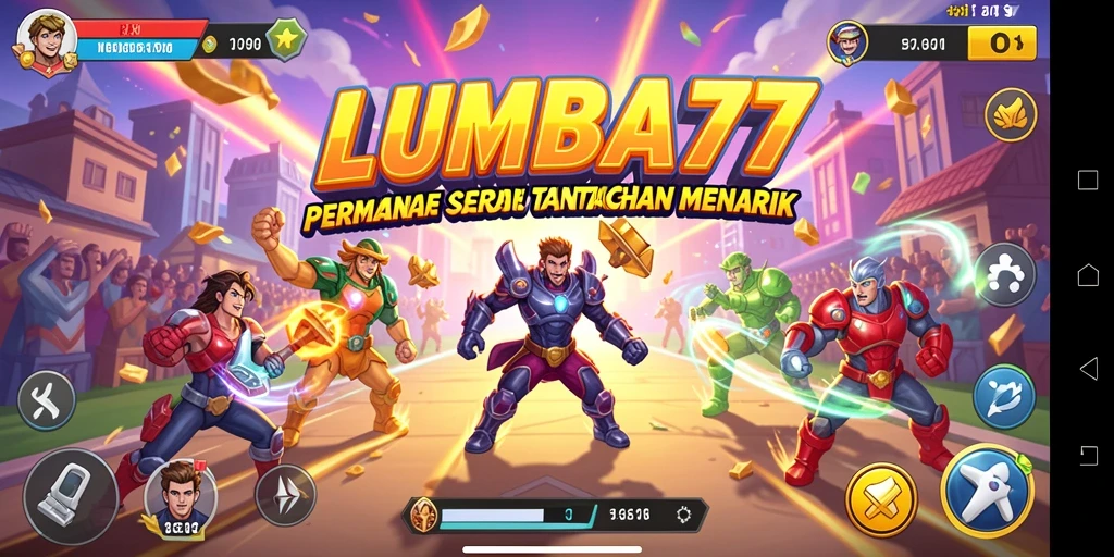 Screenshot gameplay LUMBA77 menampilkan serunya aksi arcade.