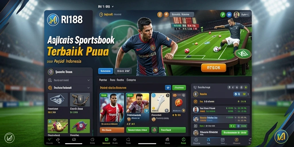Tampilan menarik saat bermain taruhan di RI188 Sportsbook.