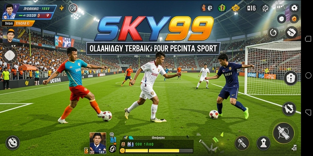 Tampilan aksi mendebarkan dalam <strong>SKY99</strong> yang menonjolkan permainan olahraga.