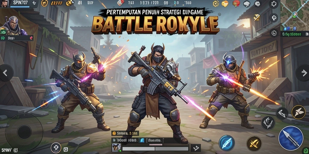 Tampilan gameplay SPIN707 yang seru dalam Battle Royale.